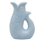 FISH JUG/VASE BLUE 20CM