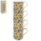 FRUITS STACKING MUGS SET 4