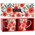 POPPY MUGS SET OF 2