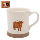 HIGHLAND COW MUG EMBOSSED