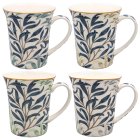 LUSTRE WILLOW BOUGH MUGS SET 4