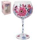 PINK GERBERA GIN GLASS