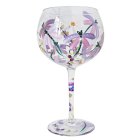 DRAGONFLIES & DAISES GIN GLASS