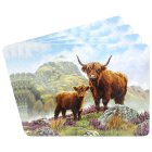 HIGHLAND COW PLACEMATS SET 4