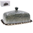 REACTIVE GLAZE BUTTER DISH