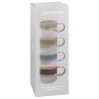 REACTIVE GLAZE STACK MUGS SET4