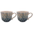 REACTIVE GLAZE MUGS GREEN S2