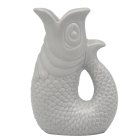 FISH JUG/VASE GREY 20CM