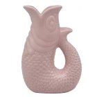 FISH JUG/VASE PINK 20CM