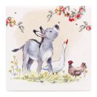 DONKEY GOOSE & HEN COASTER