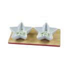 STAR DISHES WITH TRAY SET 2