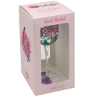 PINK GERBERAS WINE GLASS