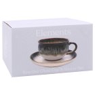 REACTIVE GLAZE CUP&SAUCER SET