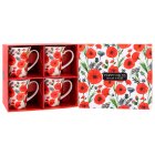 POPPY MUGS SET OF 4