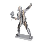 DRIP ART FLOWER THROWER SILVER