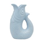 FISH JUG/VASE BLUE 26CM