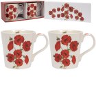 BEETANICAL POPPY MUGS SET OF 2