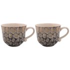 REACTIVE GLAZE MUGS GREY S2