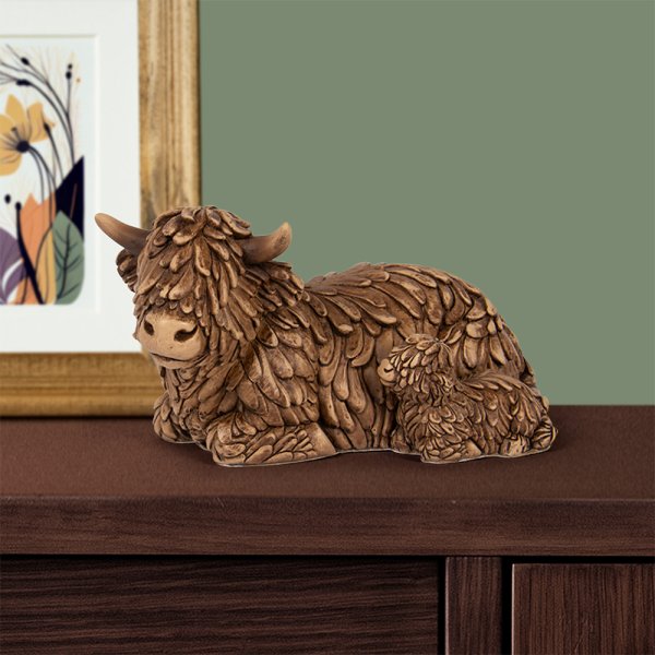 The Leonardo Collection Highland Cow and Calf Design - Melamine Spoon Rest