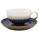 REACTIVE GLAZE CUP & SAUCER