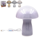 MUSHROOM LAMP GREY