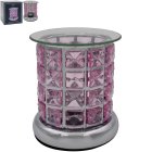 WAX/OIL WARMER SILVER & PINK