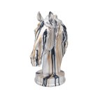 DRIP ART HORSE BUST SILVER