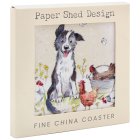 COLLIE & HENS COASTER