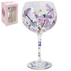 DRAGONFLIES & DAISES GIN GLASS