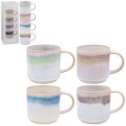 REACTIVE GLAZE STACK MUGS SET4