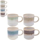 REACTIVE GLAZE STACK MUGS SET4