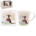 CAT WITH DANDELION MUG & COAST