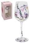 DRAGONFLIES & DAISIES WINE GLA