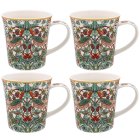 STRAWBERRY THIEF MUGS SET OF 4