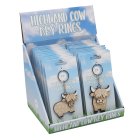 HIGHLAND COW KEYRING 2 ASST