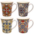 LUSTRE TUSCANY MUGS SET 4