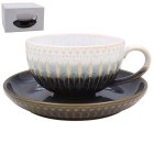 REACTIVE GLAZE CUP & SAUCER