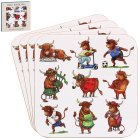 HIGHLAND COW COASTERS SET 4