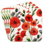 POPPY COASTERS SET 4