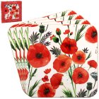 POPPY COASTERS SET 4