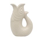 FISH JUG/VASE CREAM 26CM