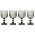 SMOKE WINE GLASS SET 4