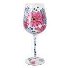 PINK GERBERA WINE GLASS