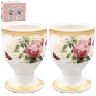 REDOUTE ROSE EGG CUPS