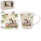 HEDGEHOG & MOUSE MUG & COASTER