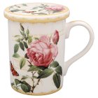 REDOUTE ROSE INFUSER MUG SET