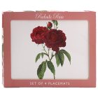 REDOUTE ROSE PLACEMATS SET 4