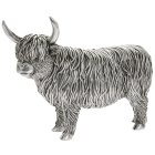 SILVER HIGHLAND COW