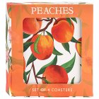 PEACHES COASTERS SET 4