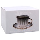 REACTIVE GLAZE CUP & SAUCER